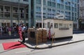 Checkpoint Charlie and the museum Haus am Checkpoint Charlie Royalty Free Stock Photo