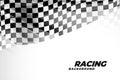 Checkred flad background for sports and racing Royalty Free Stock Photo