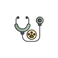 Checkup, veterinary color gradient vector icon