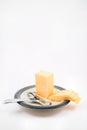 Cheddar Cheese and Slicer Royalty Free Stock Photo