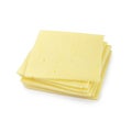 Cheddar cheese slices. Royalty Free Stock Photo