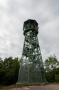 Cheddar Gorge Somerset.England May 2019. A tall viewing tower alongside the Gorge. Tapered wrought iron superstructure.