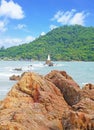 Chedi Hua Laem pagoda in Chanthaburi province Thailand