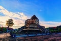 Chedi Luang Varavihara temple with ancient large pagoda is 700 years in Chiang Mai, Thailand Royalty Free Stock Photo