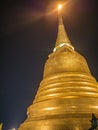 Chedi Phukhao Thong or Golden mount at wat saket temple in bangkok city Thailand.