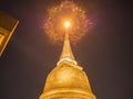 Chedi Phukhao Thong or Golden mount at wat saket temple in bangkok city Thailand