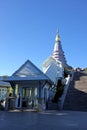 Chedi of the Queen Doi Inthanon National Park Royalty Free Stock Photo