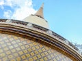 Chedi and wall details at Wat Ratchabopit