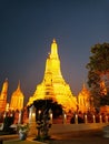 Chedi Wat Arun in the evening, Bangkok, Thailand Royalty Free Stock Photo