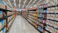 Chedraui supermarket instore view in Mexico Royalty Free Stock Photo