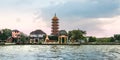 Chee Chin Khor pagoda Chinese Temple along the Chao Phraya River Royalty Free Stock Photo