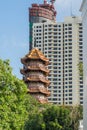 Chee Chin Khor pagoda Chinese Temple along the Chao Phraya River Royalty Free Stock Photo