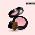 Cheek blush mockup