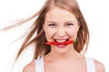 Cheeky as this pepper! Royalty Free Stock Photo