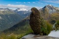 Cheeky Kea Parrot in front of mountain range; Kepler Track, New Zealand Royalty Free Stock Photo