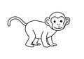 Cheeky monkey drawing Royalty Free Stock Photo