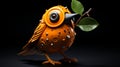 A cheeky orange bird with a mysterious hidden power