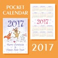 Cheerful animals calendar
