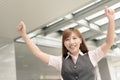 Cheerful Asian business woman Royalty Free Stock Photo