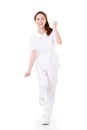 Cheerful Asian nurse Royalty Free Stock Photo