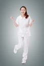 Cheerful Asian nurse Royalty Free Stock Photo