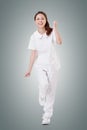 Cheerful Asian nurse Royalty Free Stock Photo