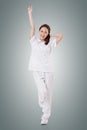 Cheerful Asian nurse Royalty Free Stock Photo