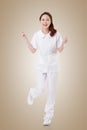 Cheerful Asian nurse Royalty Free Stock Photo