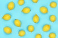 Cheerful background with yellow lemons.