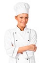 Cheerful chef with arms crossed