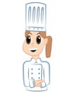 Cheerful Chef, Woman, female vector