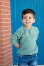 Cheerful child with two years on the street