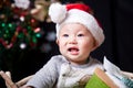 Cheerful christmas baby