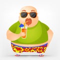 Cheerful Chubby Man Royalty Free Stock Photo