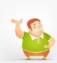 Cheerful Chubby Man Royalty Free Stock Photo