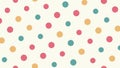 Cheerful Colorful Polka Dot Pattern, Playful Background, vector design Generative AI Royalty Free Stock Photo