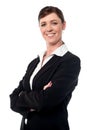 Cheerful confident businesswoman Royalty Free Stock Photo