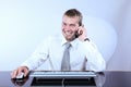 Cheerful Corporate Man On The Phone Royalty Free Stock Photo