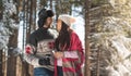 Cheerful couple looking at each other Royalty Free Stock Photo