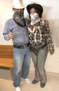 Cheerful cowboy couple from Brazil. Rio de Janeiro, March 2020