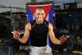 Cheerful cuban man