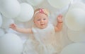 Cheerful cutie. Family. Child care. Childrens day. Sweet little baby. New life and birth. Portrait of happy little child Royalty Free Stock Photo