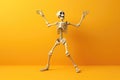 Cheerful Dancing Skeleton Brings Laughter To Halloween