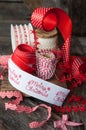 Cheerful gift ribbons for Christmas