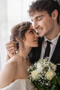 cheerful groom in classic formal wear Royalty Free Stock Photo