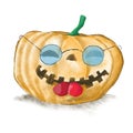 Cheerful Halloween pumpkin