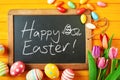 Cheerful Happy Easter message Royalty Free Stock Photo