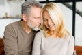 Cheerful and happy middle-aged spouses enjoying time together Royalty Free Stock Photo