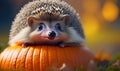 cheerful hedgehog