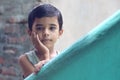 Cheerful Little Boy Posing to Camera Royalty Free Stock Photo